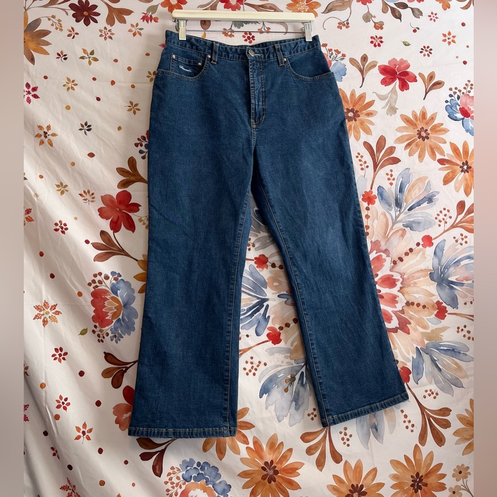 Faconnable Womens 8/29 Straight Leg Crop Spring Fall Preppy Classic City Jeans